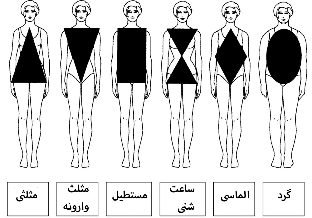 انواع مختلف فرم بدن