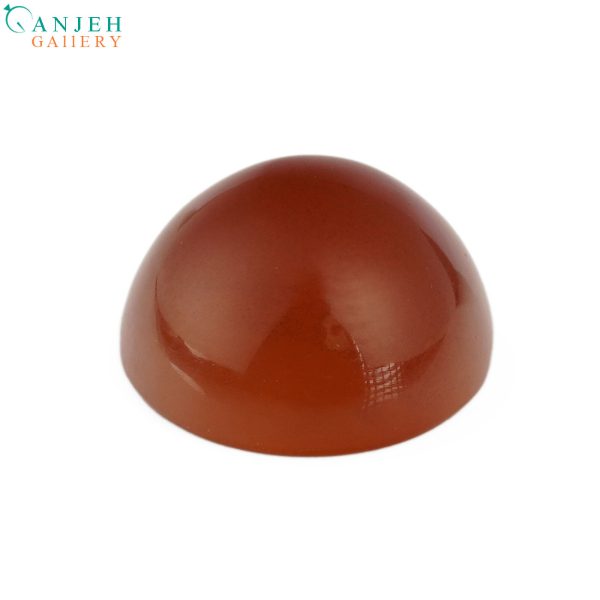 نگین عقیق سرخ اصل تراش دایروی کد N236-8