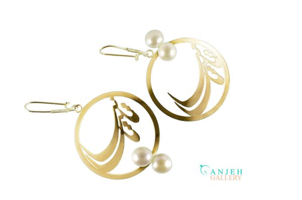 گوشواره طلا مروارید طرح تانیا-3