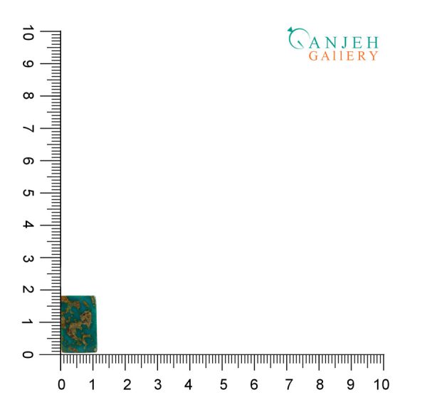 نگین فیروزه نیشابور مستطیل شکل کد N325-4