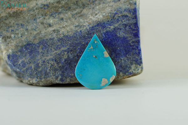 سنگ فیروزه آبی اشکی شکل کد N342-3