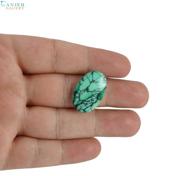 نگین واریسیت سبز عنکبوتی مناسب گردنبند کد N351-3