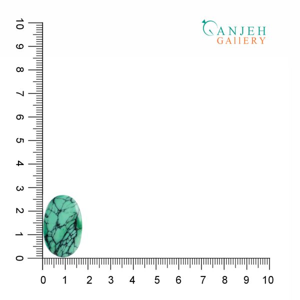 نگین واریسیت سبز عنکبوتی مناسب گردنبند کد N351-4