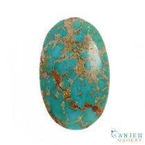 سنگ فیروزه نیشابور شجر رگه طلایی کد N434