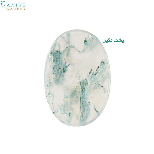 سنگ عقیق شجر خزه ای بیضی شکل کد N468-1