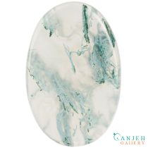 سنگ عقیق شجر خزه ای بیضی شکل کد N468
