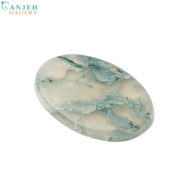 سنگ عقیق شجر خزه ای بیضی شکل کد N468-3