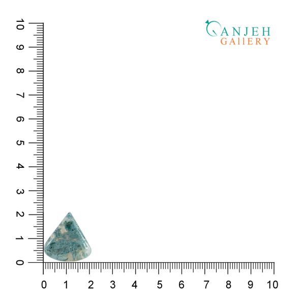 سنگ عقیق شجر خزه ای اشکی شکل کد N487-3