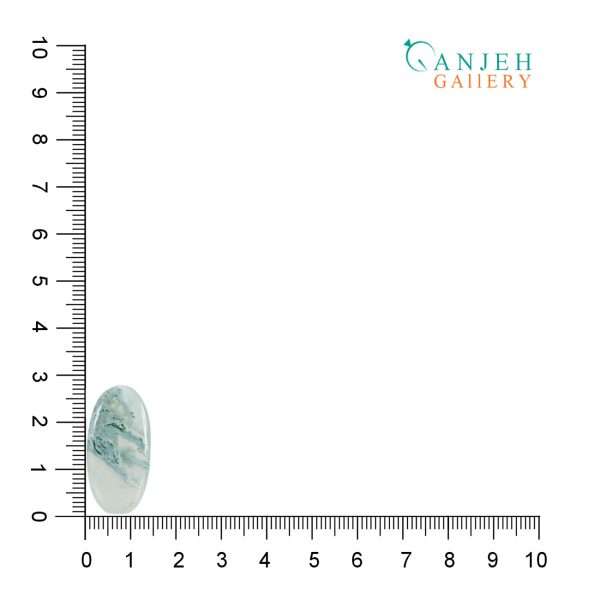 سنگ عقیق خزه ای سبز کد N488-3