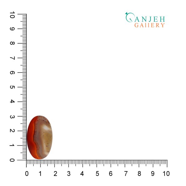 نگین عقیق سرخ سلیمانی اصل و کاملا طبیعی کد N801-3