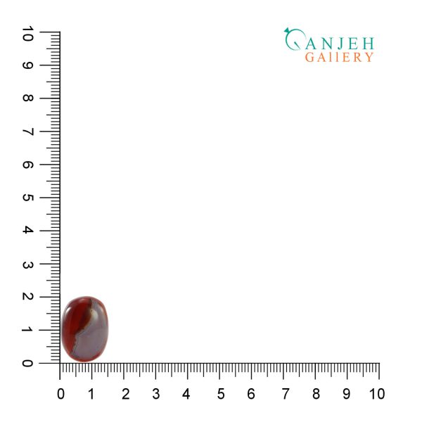 سنگ عقیق سرخ سلیمانی بیضی کد N802-3