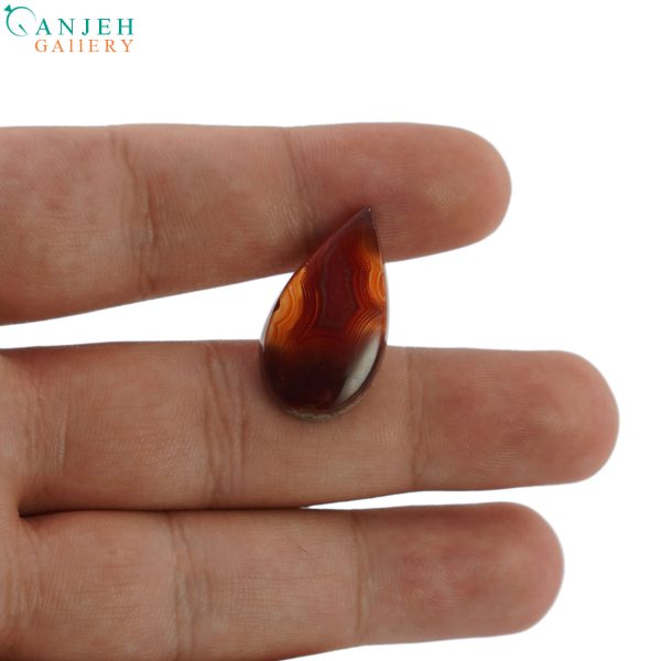 سنگ عقیق سرخ سلیمانی نواری کد N806-1
