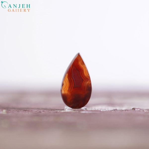 سنگ عقیق سرخ سلیمانی نواری کد N806-2