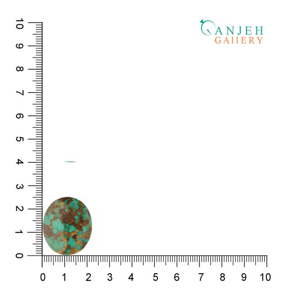 نگین فیروزه نیشابور سبز شجری کد N823-4