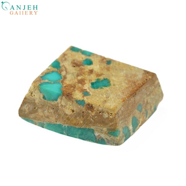 سنگ فیروزه نیشابور شجر رگه طلایی کد N826-2