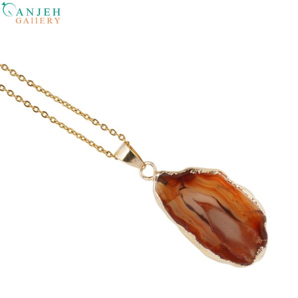 گردنبند عقیق سرخ سلیمانی کد N587-2