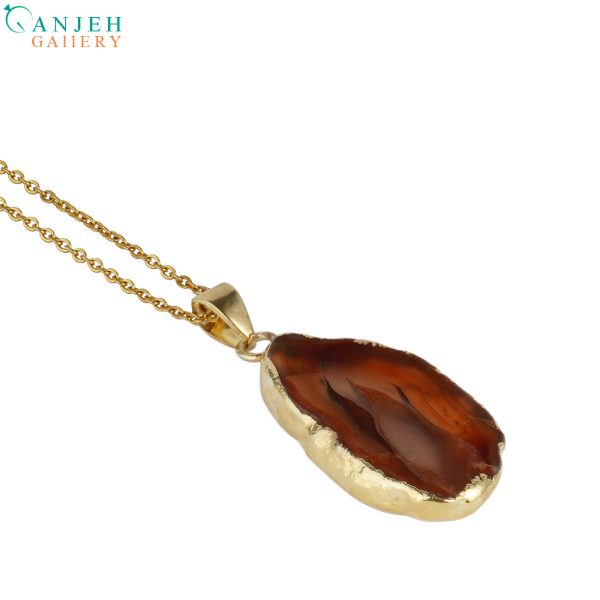 گردنبند عقیق سرخ سلیمانی کد N587-4