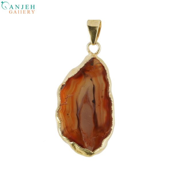 گردنبند عقیق سرخ سلیمانی کد N587-6