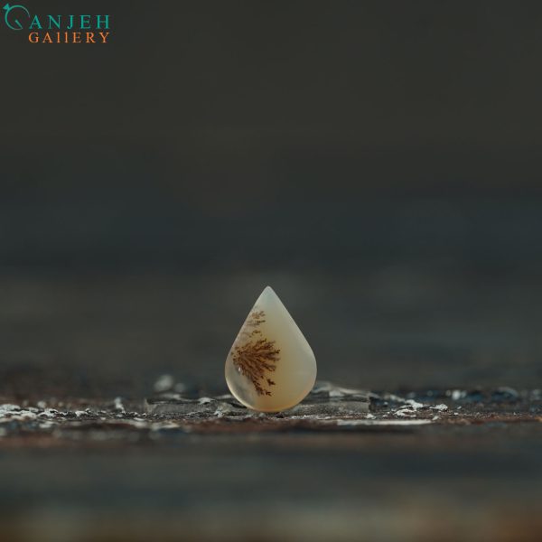 نگین عقیق شجر قاصدکی سمنان طبیعی کد N894-4