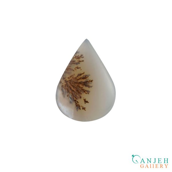 نگین عقیق شجر قاصدکی سمنان طبیعی کد N894-6 - گنجه گالری