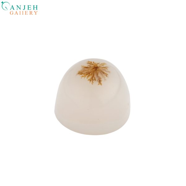 نگین دایروی عقیق شجر قاصدکی کد N899-3