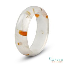 حلقه سنگی عقیق روتایلی کد N182-12 ، گالری جواهرات گنجه