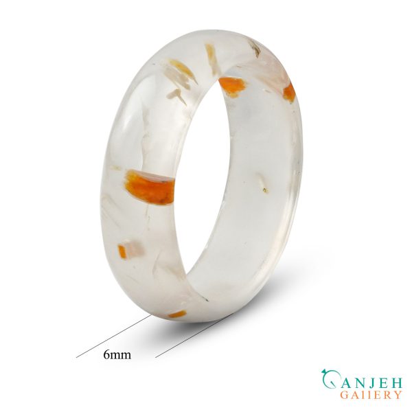 حلقه سنگی عقیق روتایلی کد N182-13 ، گالری جواهرات گنجه