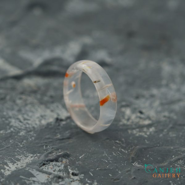 حلقه سنگی عقیق روتایلی کد N182-3 ، گالری جواهرات گنجه