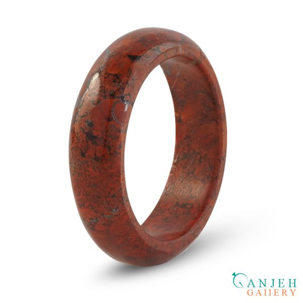 حلقه سنگی جاسپر سرخ کد N187-10 ، گالری جواهرات گنجه