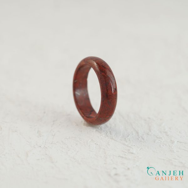 حلقه سنگی جاسپر سرخ کد N187-11 ، گالری جواهرات گنجه