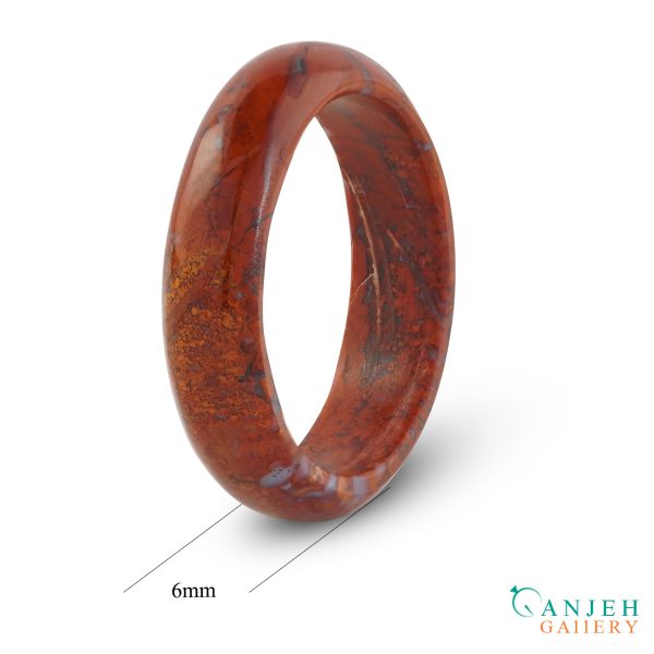 حلقه سنگی جاسپر سرخ کد N187-2 ، گالری جواهرات گنجه
