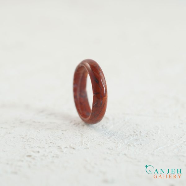 حلقه سنگی جاسپر سرخ کد N187-4 ، گالری جواهرات گنجه