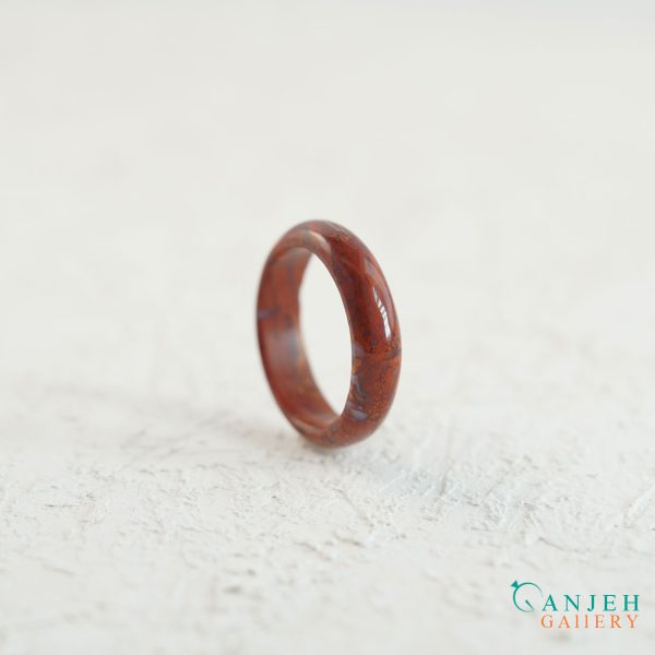 حلقه سنگی جاسپر سرخ کد N187-5 ، گالری جواهرات گنجه