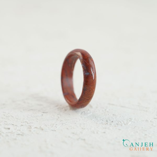 حلقه سنگی جاسپر سرخ کد N187-8 ، گالری جواهرات گنجه