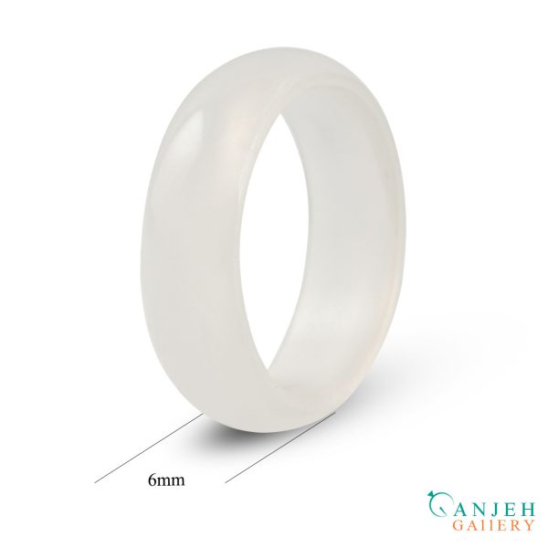 حلقه سنگی عقیق شفاف کد N189-1 ، گالری جواهرات گنجه