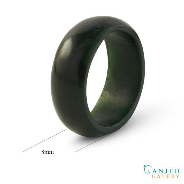حلقه سنگی یشم کد N194-1 ، گالری جواهرات گنجه