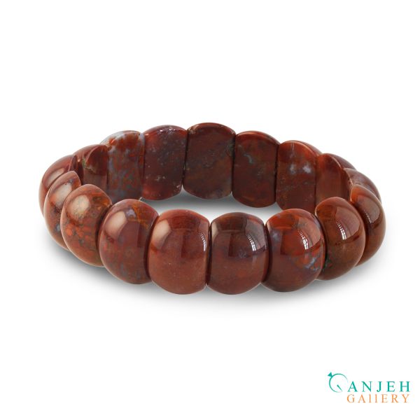 دستبند عقیق سرخ کد N657-13 ، گالری جواهرات گنجه