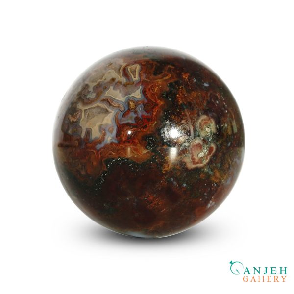 گوی سنگی عقیق اصل کد N2048
