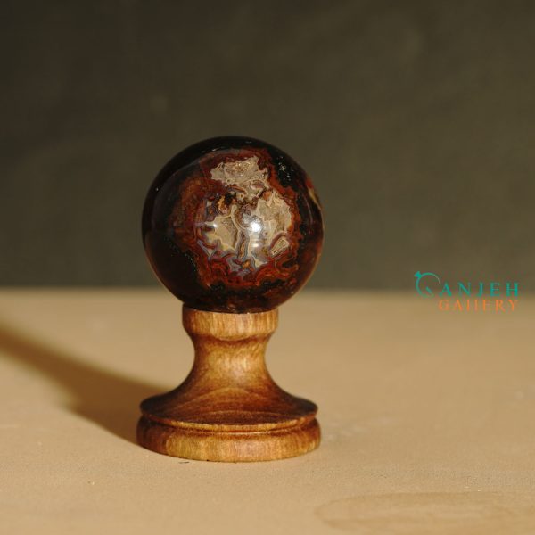 گوی سنگی عقیق اصل کد N2048