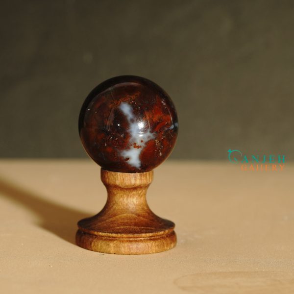گوی سنگی عقیق اصل کد N2048
