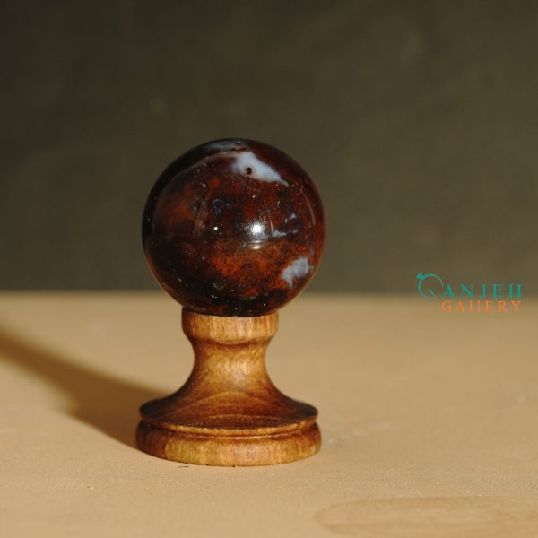 گوی سنگی عقیق اصل کد N2048