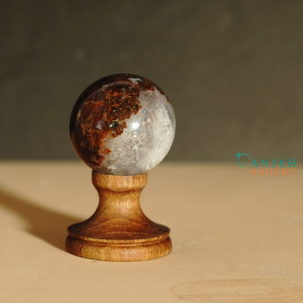 گوی سنگی عقیق و کوارتز- کد N2049-گالری جواهرات گنجه