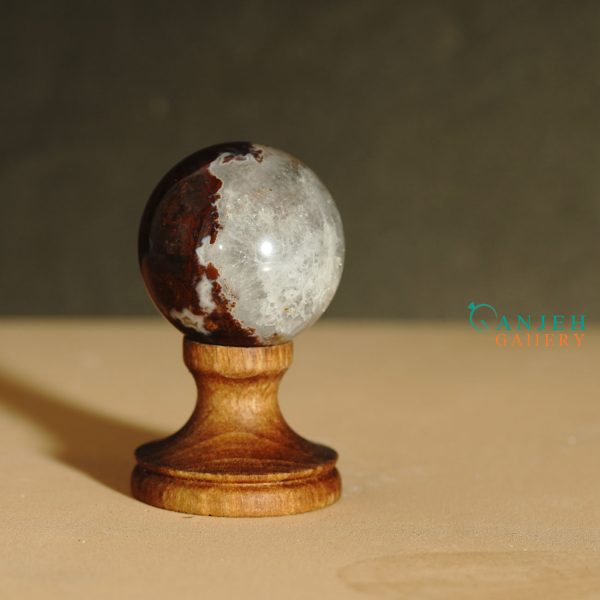 گوی سنگی عقیق و کوارتز- کد N2049-گالری جواهرات گنجه