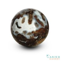 گوی سنگی عقیق طبیعی- کد N2050-گالری جواهرات گنجه