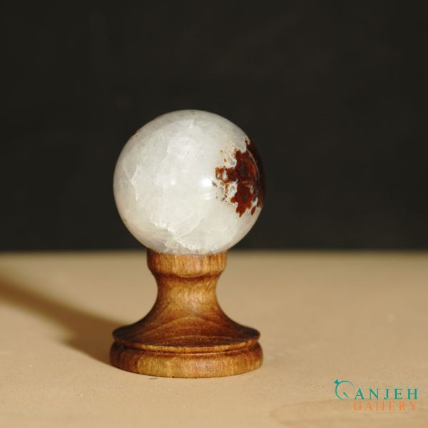 گوی سنگی بلور کوارتز- کد N2051-گالری جواهرات گنجه