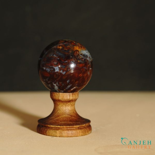 گوی سنگی عقیق ایران -کد N2054-گالری جواهرات گنجه