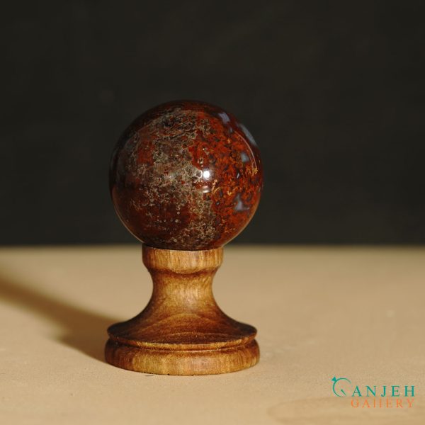 گوی عقیق شجر قرمز- کد N2055-گالری جواهرات گنجه