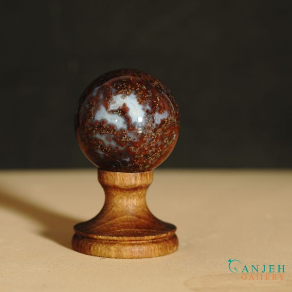 گوی عقیق قرمز- کد N2055-گالری جواهرات گنجه