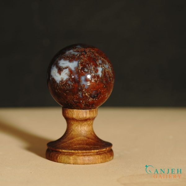 گوی عقیق قرمز- کد N2055-گالری جواهرات گنجه