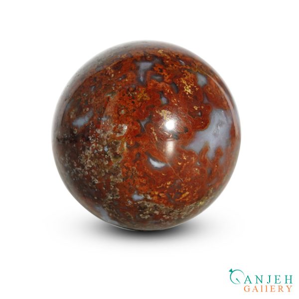 گوی عقیق قرمز- کد N2055-گالری جواهرات گنجه